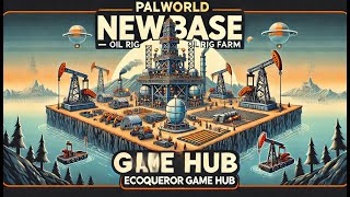 Palworld New Base Oil Rig Farm [upl. by Amarillis]