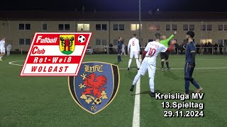 13Spt FC RotWeiß Wolgast II  HFC Greifswald 92 II 20 KL MV [upl. by Sirk]