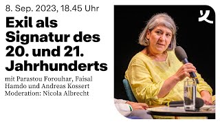 Tage des Exils Berlin 2023  Exil als Signatur des 20 und 21 Jahrhunderts [upl. by Akerahs18]