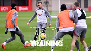 Inside Training Allaction session and brilliant twotouch shooting challenge ahead of Man Utd [upl. by Elttil121]