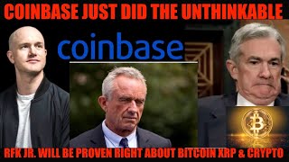 GAME OVER COINBASE JUST DID THE UNTHINKABLE RFK JR A LEGEND TO BITCOIN XRP amp CRYPTO [upl. by Fevre580]