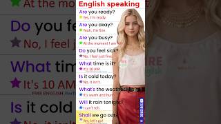 English speaking practice How to speak English quickly English question answers americanenglish [upl. by Strep]