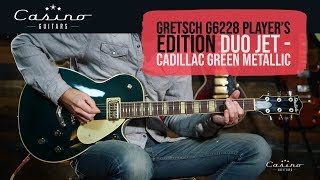 Gretsch G6228 Players Edition Duo Jet Cadillac Green Metallic [upl. by Elisabeth]