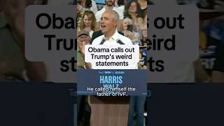 Obama on Trumps weird statements [upl. by Macur657]