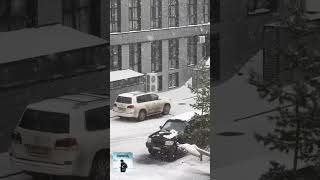 Karaganda m hui bhut tej baraf bariii  snow abroad viralvideo karaganda [upl. by Annazor]