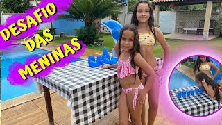 DESAFIO DA PISCNA COM AS MENINAS POOL CHALLENGE [upl. by Schindler]