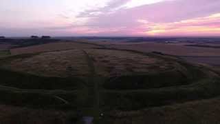 Barbury Castle  Aerial Video [upl. by Tergram747]