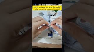 menjahit manset sewing viralvideo machine handmade trending foryou fashion fyp shorts diy [upl. by Dier647]