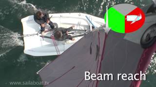 How to sail  Points of Sail  Part 3 of 5 Reaching sailing across the wind [upl. by Notneb]