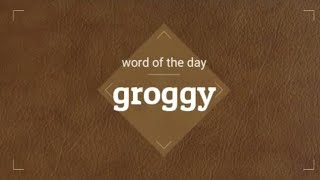 groggy meaning and usage [upl. by Navek]