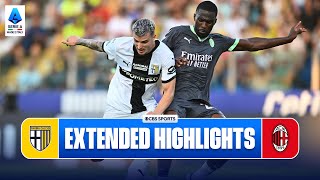 Parma vs AC Milan Extended Highlights  Serie A  CBS Sports Golazo [upl. by Tniassuot]