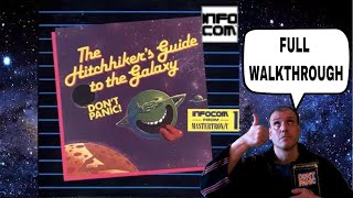 The Hitchhikers Guide To The Galaxy Text Adventure Game FULL WALKTHROUGH [upl. by Animaj]