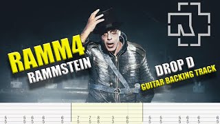 Rammstein  Ramm4 Rammvier LIVE  TAB  GUITAR BACKING TRACK [upl. by Melcher774]