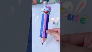 Cute hello kitty squishy pen 🖊️ shorts tonniartandcraft craft love art diy [upl. by Atsev27]