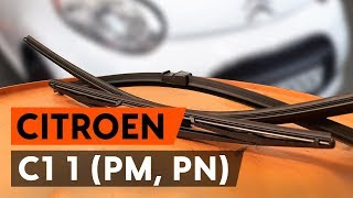 Hoe een ruitenwissers vervangen op een CITROEN C1 PM PN AUTODOCTUTORIAL [upl. by Gore]