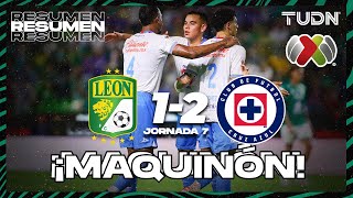 HIGHLIGHTS  León 12 Cruz Azul  Liga Mx AP2024  J7  TUDN [upl. by Alfi]