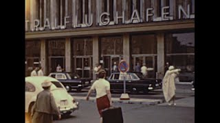 Berlin West Berlin Tempelhof airport 1968 archive footage [upl. by Bradlee708]