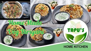 Home made Veg Biryani Recipe  Veg Biryani Ghar pe kaise banayi TapuHomeKitchen [upl. by Uah]