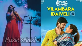 VILAMBARA IDAIVELI by SRINISHA JAYASEELAN tamilsong love trending trendingvideo cover [upl. by Kesia]