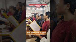 Koor STIPAR Ende Misa Kedua Gereja Katolik Paroki St Yoseph Freinademetz 🥰🥰🥰 [upl. by Gadmon]