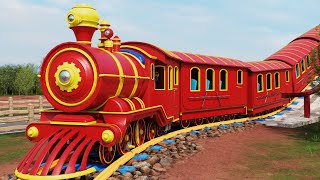 🛑 Lets HELP the TRAIN  The TRAIN Wheel Fell off  Choo choo train kids videos [upl. by Eilegna]