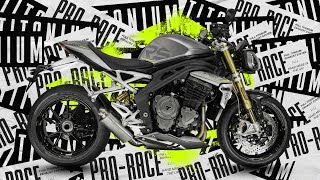 TRIUMPH SPEED TRIPLE 1200 RSRR 20212022 TITANIUM TRIOVAL EXHAUST LOW MOUNT [upl. by Rovner749]