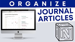 How to Organize Research Articles Using Notion  Maintain your journal articles to read [upl. by Ardnassak]