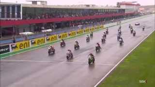 2014 WSBK Portimao  Race 2 highlights [upl. by Mylor]