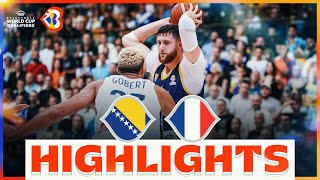 🇧🇦 BIH  🇫🇷 FRA  Basketball Highlights  FIBAWC 2023 Qualifiers [upl. by Schreib]