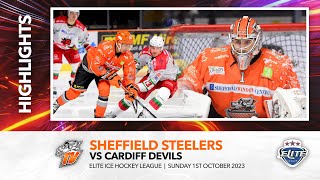 Sheffield Steelers v Cardiff Devils  1st October 2023 [upl. by Mosi]