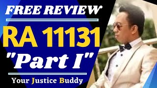 RA 11131 Part I  The Philippine Criminology Profession Act of 2018 Free Criminology Board Review [upl. by Juliana]