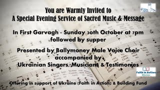 First Garvagh Presbyterian Church  Evening Worship  Sunday 30th October 2022 [upl. by Judsen]