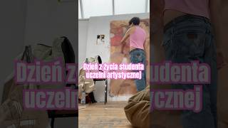 Dzień że studenta uczelni artystycznej artschool artstudent painter vlog [upl. by Gasser]