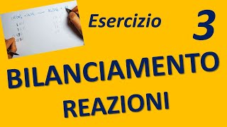 Bilanciamento Reazioni Chimiche Esercizio 3 risolto [upl. by Aiciruam]