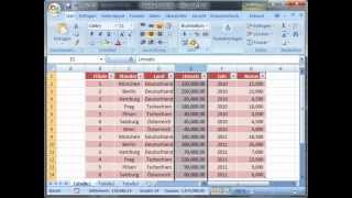 Tabellen Erstellen in MS Excel  Excellernende [upl. by Ahsiekyt454]