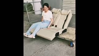 Part 119 Bed Car Seat Car Seat Modification Flat Sofa Bed Double Seat With Foot [upl. by Eltsirk974]