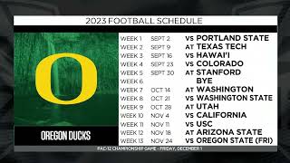 Oregons 2023 football schedule Previewing the Ducks’ season [upl. by Aviv]