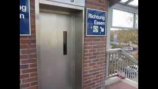 Haushahn hydraulic glass elevator at Mitte railway and tram station in Hattingen [upl. by Yssis]