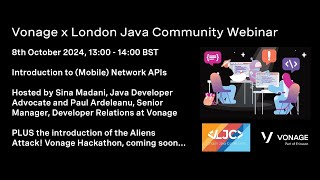 Vonage x London Java Community Webinar October 8 2024 [upl. by Ik]