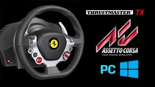 Configurar Volante THRUSTMASTER TX en Assetto Corsa FORCE FEEDBACK Setup  HD 1080p [upl. by Lorou]