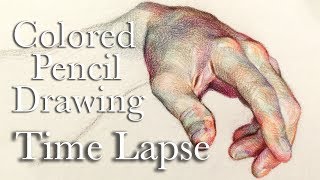 Willeys Art Colored Pencil Drawing Time Lapse  Hand 1 [upl. by Naiviv85]