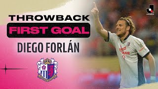 THROWBACK Diego Forláns first goal  Cerezo Osaka  2014 MEIJI YASUDA J1 LEAGUE [upl. by Alister]