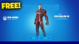 How to get IRON MAN MK 45 Skin for FREE in Fortnite [upl. by Branen633]