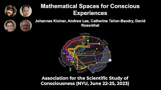 Symposium Mathematical Spaces for Conscious Experiences  ASSC26 [upl. by Bernadene]