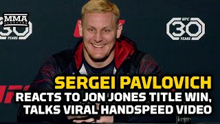 Sergei Pavlovich Assesses Jon Jones Heavyweight Debut Responds To Curtis Blaydes  UFC Vegas 71 [upl. by Reseda]