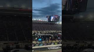 The Bristol night race cup race light show at the Bristol Motor Speedway in Tennessee [upl. by Idnim]