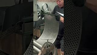 Bending Perforated Metal Sheet [upl. by Kenelm]