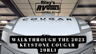 WALKTHROUGH THE 2023 KEYSTONE COUGAR 29RLI [upl. by Ztirf]