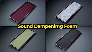 Keyboard Sound Dampening Foam Comparison  흡음재 비교 [upl. by Ecirahc859]