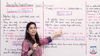 Class 6  English  Grammar  Lecture 10 adjective clausesadjective phrases Part1 Allied Schools [upl. by Kleinstein158]